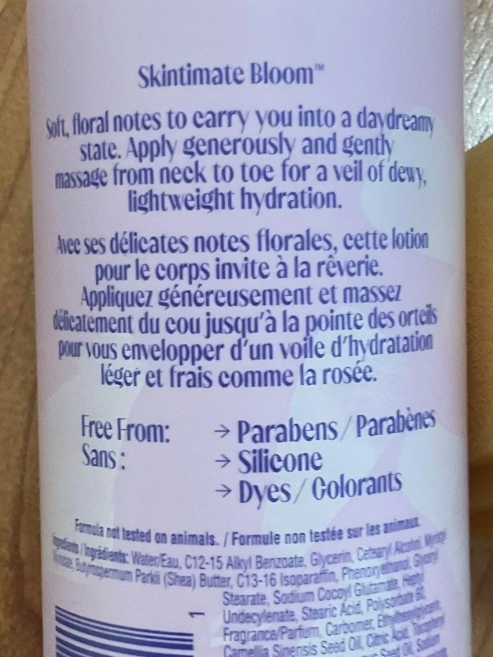 Skintimate Bloom Scented with Rose Lotus and Sandalwood 10 oz.